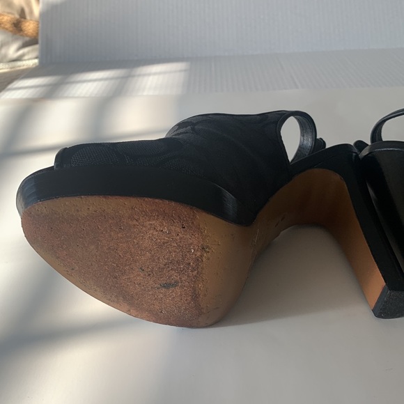 COACH Black Signature Logo Canvas Slingback Pumps: SIZE 8 - Picture 8 of 15